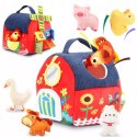 Zestaw Montessori 7w1 Farma Sensoryczna Domek Wiatrak 6-12 m+ dla dzieci