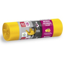 ANNA ZARADNA Worki 60l na śmieci z uszami , zapach cytrusów, (16 szt.), ST-AZ-033645