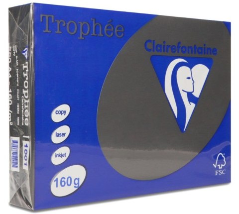 Papier xero A4 160g czarny TROPHEE EMERSON 250ark xca41001b 1001PC