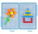 Puzzle pinezki grzybki kreatywna układanka 3+ walizka