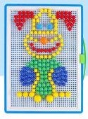 Puzzle pinezki grzybki kreatywna układanka 3+ walizka