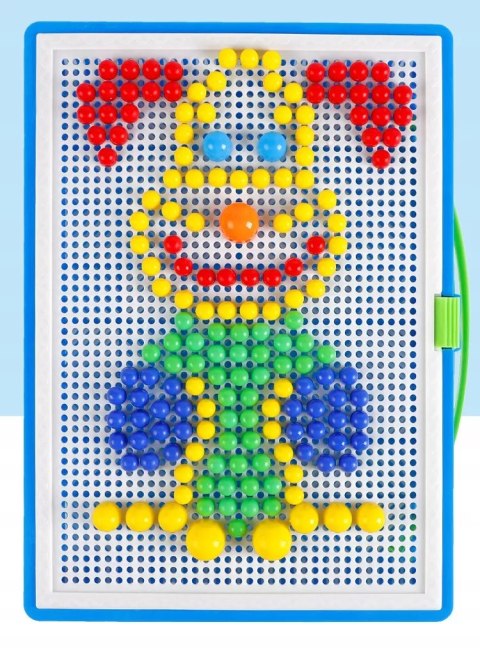 Puzzle pinezki grzybki kreatywna układanka 3+ walizka