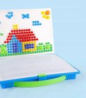 Puzzle pinezki grzybki kreatywna układanka 3+ walizka