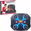 Tarcza Bokserska Muzyczna Bluetooth LED Smart Trening 3 Tryby Czarna