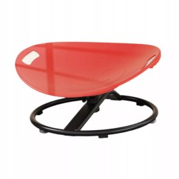 Krzesło Sensoryczne Obrotowe dla Dzieci Antypoślizgowe czerwone metal