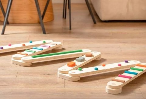 Balansująca ścieżka drewniana tor równowagi dla dzieci edukacyjny