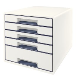 Pojemnik z 5 szufladami LEITZ WOW biało-szary 52142001 .