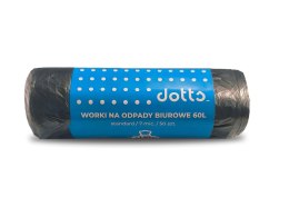 Worki na śmieci 60l 50szt. DOTTS standard (HDPE) 7mic czarne