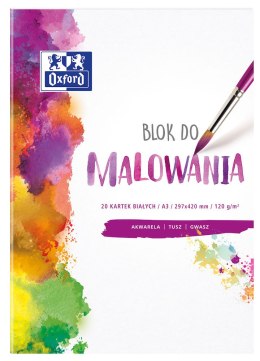 Blok do malowania OXFORD A3 20k 120G biały 400093196 .