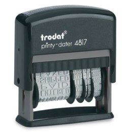 Datownik 4817 PRINTY POLN./ISO z hasłami czcionka 3.8mm samotuszujący, bez wkładki, TRODAT