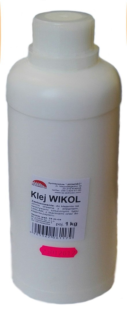 Klej do drewna WIKOL 1L butelka JEDNOŚĆ