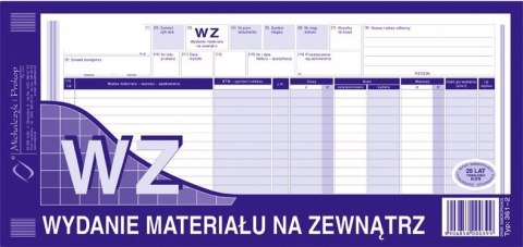 361-2 WZ wydanie materiałów na zewnątrz 1/3 A3 80 kartek MICHALCZYK