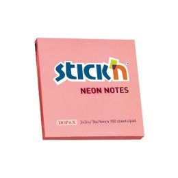 Bloczek STICK N 76x76mm różowy neonowy 100k 21166 STICK N