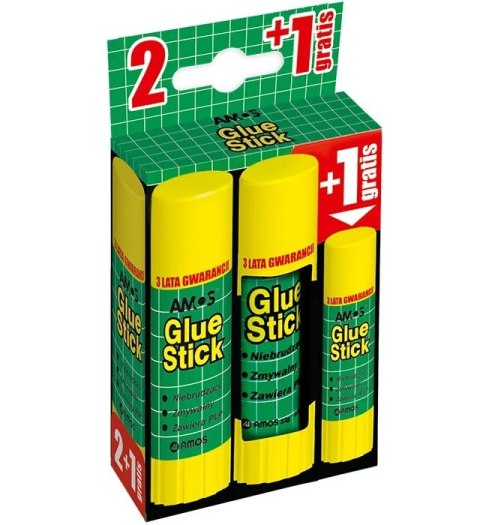 Klej w sztyfcie Amos 2x 22g+1x 8g 130-1811