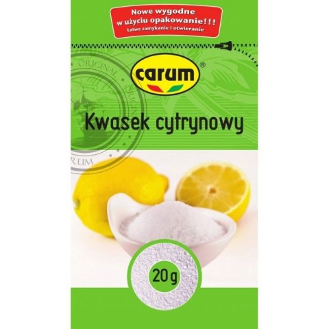 Kwasek cytrynowy w proszku 20g CARUM