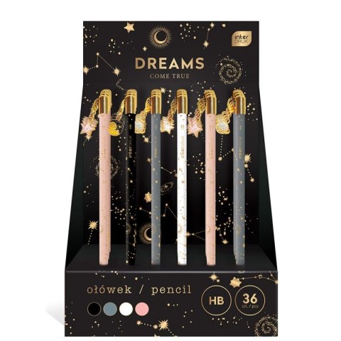 Ołówek z zawieszką HB pencil DREAMS INTERDRUK mix kolorów