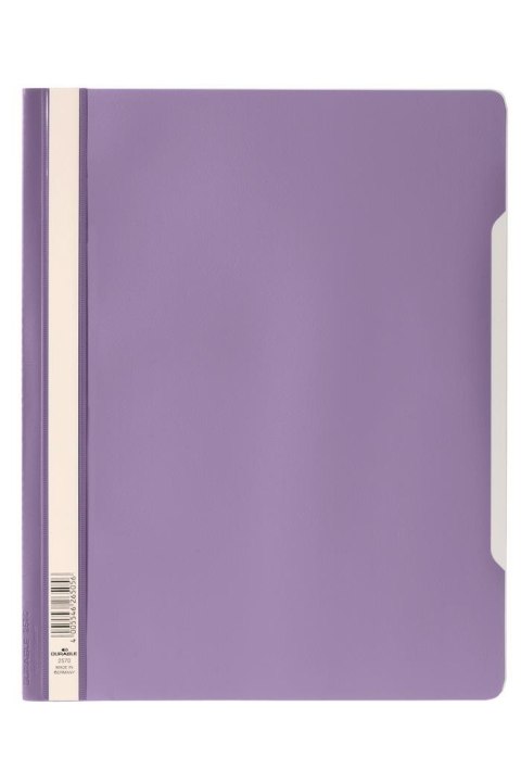 Skoroszyt A4 z przezroczystą okładką standard owy z PVC Lila 257033 DURABLE