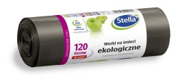 STELLA Worki 120l na śmieci ekologiczne , czarne (10 szt.) 004171