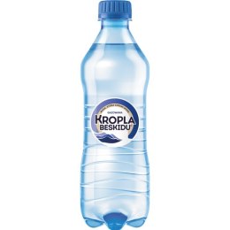 Woda KROPLA BESKIDU gazowana 0.5L butelka PET zgrzewka 12 szt. KAUCJA