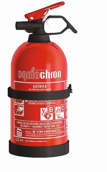 Gaśnica proszkowa 1kg OGP-1ZBC C OGNIOCHRON