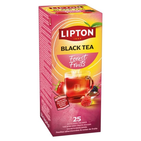Herbata LIPTON REFRESH FOREST FRUTIS czarna (25 kopert fol.)