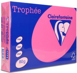 Papier xero A4 80g TROPHEE różowy XCA41771 CLAIREFONTAINE