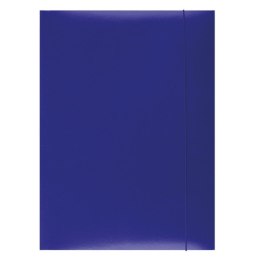 Teczka z gumką , karton, A4, 300gsm, 3-skrz., niebieska, typu OFFICE PRODUCTS 21191131-01