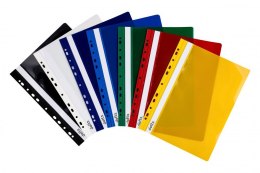 Skoroszyt DOTTS A4 twardy wpinany granat (10szt) SH-DOT-01-09