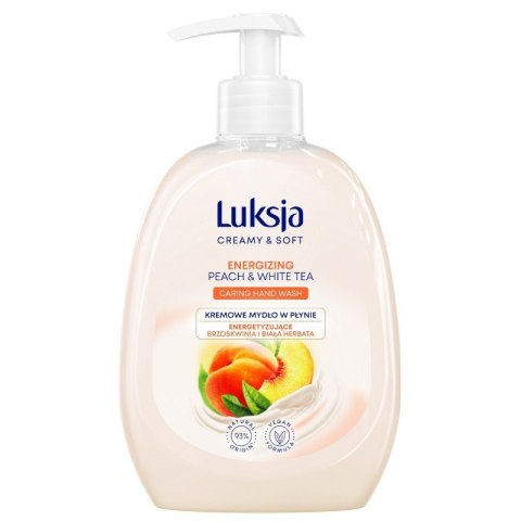 LUKSJA Mydło w płynie z dozownikiem 500 ml PEACH & WHITE TEA 8926