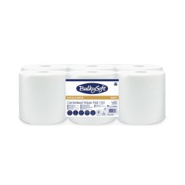 Ręcznik w roli centralnego dozowania midi (6rolek) biały, celuloza, 2w, 150m, PREMIUM, 96601, BULKYSOFT