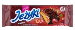 Ciastka JEŻYKI Dark Cherry 140g w czekoladzie deserowej