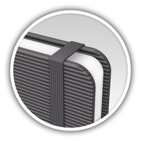 Notatnik_OXFORD SIGNATURE A5 80k 90g szary, kratka, 100735224