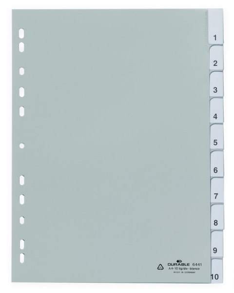Przekładki PP A4/10 indeksów 644110