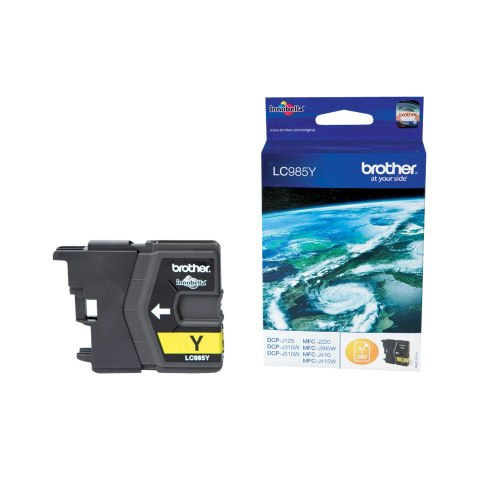 Tusz BROTHER (LC985Y) żółty 260str DCP-J125/315W/515W/J220 (X)