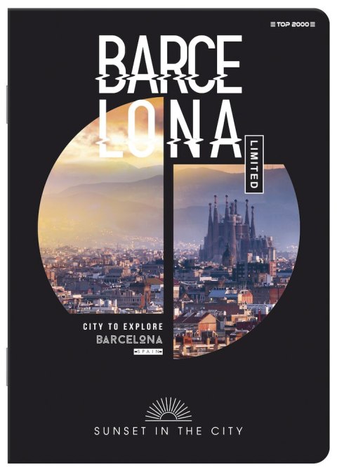 (WYCOFANE)Zeszyt SUNSET A4 60k 70g linia 400113923 TOP2000