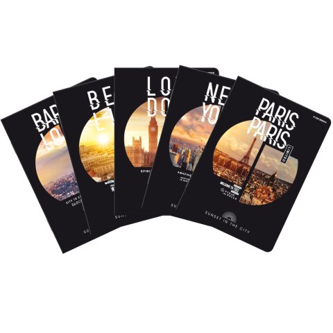 (WYCOFANE)Zeszyt SUNSET A4 60k 70g linia 400113923 TOP2000