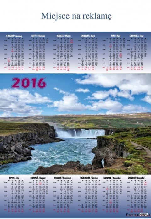 Kalendarz Plakatowy B-1, P13 - BEATA 2026