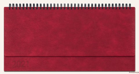 Kalendarz biurowy MANAGER LUX (H2), 25 - bordo indi 2023 TELEGRAPH