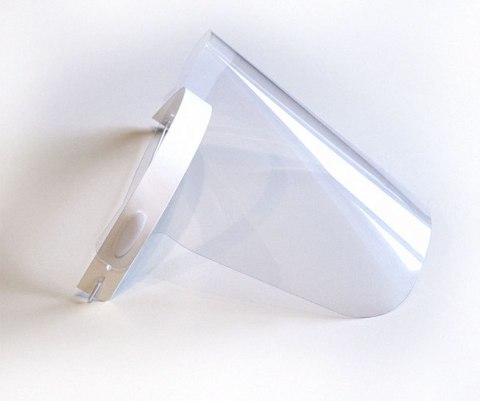 Przyłbica ochronna na twarz PVC wielokrotnego użytku antywirusowa 30mic rozmiar uniwersalny Noname