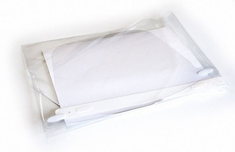 Przyłbica ochronna na twarz PVC wielokrotnego użytku antywirusowa 30mic rozmiar uniwersalny Noname