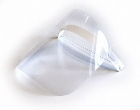 Przyłbica ochronna na twarz PVC wielokrotnego użytku antywirusowa 30mic rozmiar uniwersalny Noname