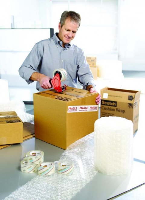 Taśma pakowa do magazynowania SCOTCH (309 BRW), MOCNA, akrylowa, cicha, 50mm, 66m, brązowa UU010249330 Scotch 3M