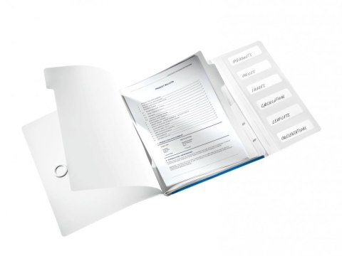 (WYCOFANE)Teczka z6przekładek LEITZ WOW niebieski 46330036