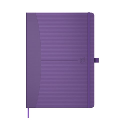 Notatnik_OXFORD SIGNATURE A5 80k 90g fioletowy, linia, 100735230