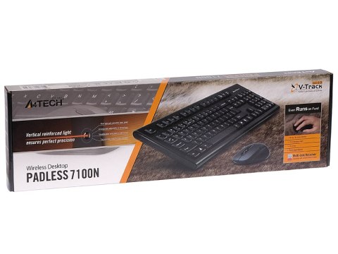 Zestaw klawiatura + mysz A4TECH V-TRACK 2.4G 7100N RF A4TKLA41220