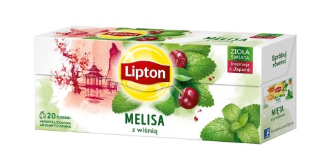 Herbata LIPTON MELISA Z WIŚNIĄ 20t ziołowa Lipton
