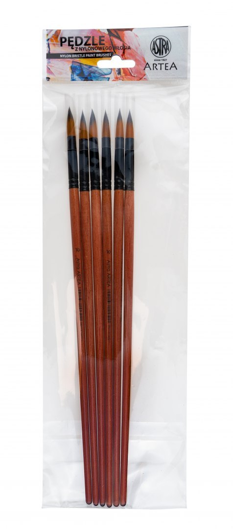 Pędzel nylonowy okrągły Astra Artea nr 10, 315120007