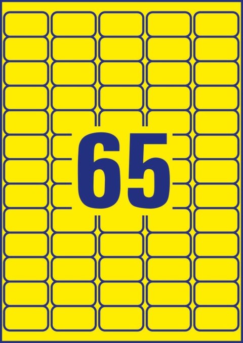 (WYCOFANE) Etykiety żółte L4793-20 38,1 x 21,2 20 ark. Usuwalne, Avery Zweckform (X) (X)