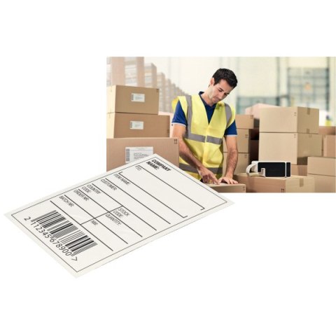 Kaseta_z samoprzylepną, papierową taśmą do drukowania etykiet Leitz Icon, szer. 61 mm 70040001 (X)