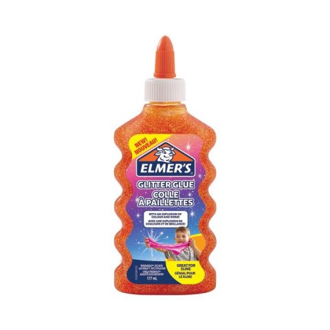 Elmers PVA klej brokatowy pomarańczowy 177ml zmywalny, 2109486 Elmers